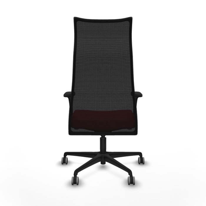Piqueras y Crespo Chaise de Bureau Albacete Rouge et Noir