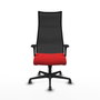 Piqueras y Crespo Chaise de Bureau Albacete Rouge et Noir