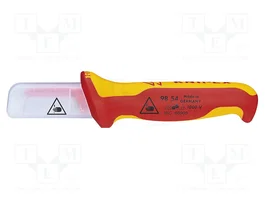 KNIPEX Couteau de montage à lame droite pour électriciens
