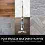 Shark S2001EU Balai vapeur SteamSpot Steam Blaster 3 modes Réservoir 500 ml Blanc/Cuivre