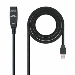 NANOCABLE Câble Rallonge USB 5 m Noir