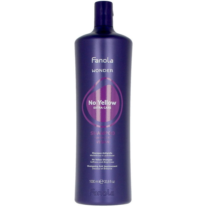 Fanola Shampoing NO YELLOW EXTRA 1000 ml Anti-Jaunissement pour Cheveux Blonds Décolorés Gris Fanola Shampoing NO YELLOW EXTRA 1000 ml Anti-Jaunissement pour Cheveux Blonds Décolorés Gris