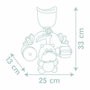 Smoby Little Smoby Hippo - Jouet de bain avec toboggan et roues, bleu et vert
