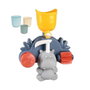 Smoby Little Smoby Hippo - Jouet de bain avec toboggan et roues, bleu et vert