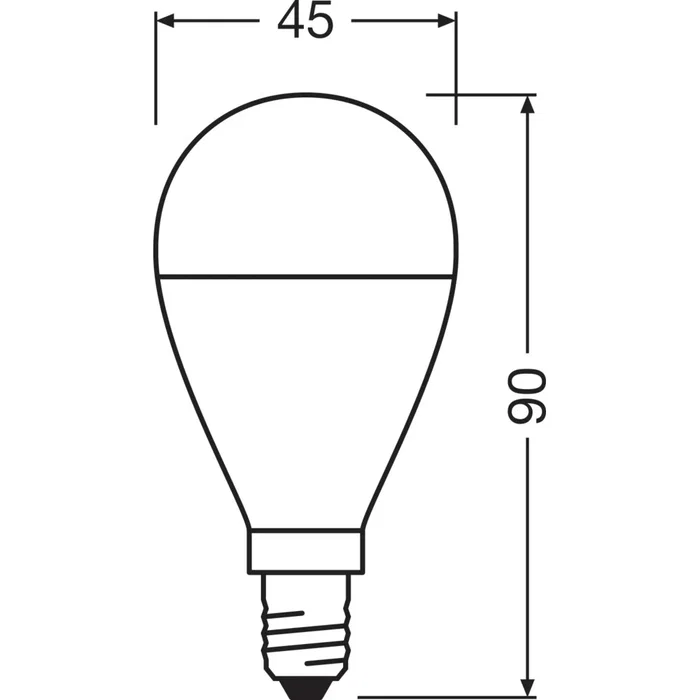 Ledvance LED Ampoule Classique E14 7W 806 Lm 2700K IP20 - Alternative économe aux ampoules traditionnelles