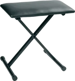 RTX Siège réglable pour clavier noir - Carton de 6 unités, hauteur 480-600 mm, charge max 120 kg, similicuir