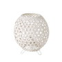 BigBuy Home Lampe de bureau Blanc Métal et Bambou