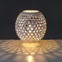 BigBuy Home Lampe de bureau Blanc Métal et Bambou