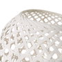 BigBuy Home Lampe de bureau Blanc Métal et Bambou