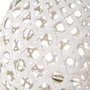 BigBuy Home Lampe de bureau Blanc Métal et Bambou