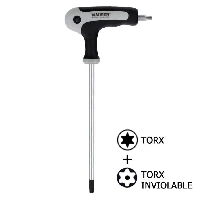 MAURER Clé Torx à poignée en T inviolable T09 MAURER Clé Torx à poignée en T inviolable T09