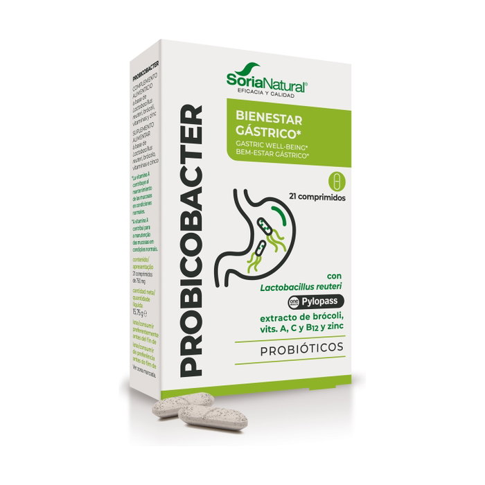 Soria Natural Probicobacter 21 comprimés Soria Natural Probicobacter 21 comprimés