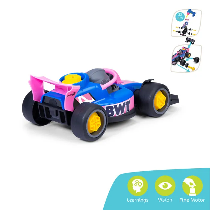 Dickie Toys Formule 1 Alpine à construire avec visseuse 23cm