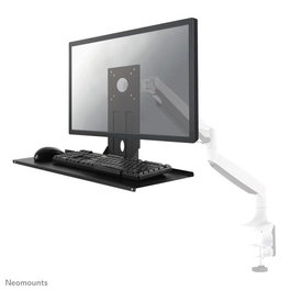 Neomounts KEYB-V200BLACK - Support de bureau universel pour clavier et souris ergonomique, adaptable gaucher/droitier, VESA 75/100, 2kg max - Noir