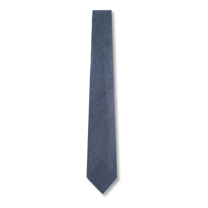 CHOPARD Cravate Chicago Bleue en Cachemire, Laine et Soie Jacquard CHOPARD Cravate Chicago Bleue en Cachemire, Laine et Soie Jacquard