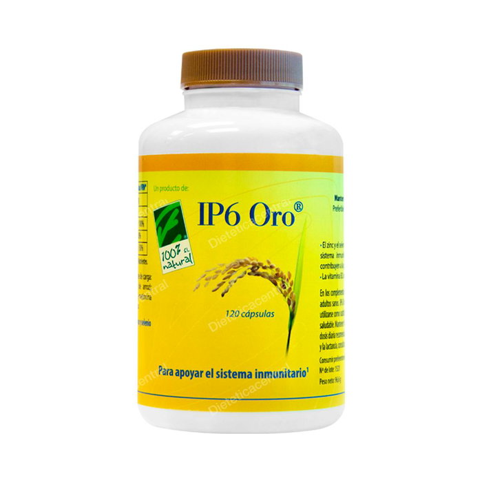 Cien Por Cien Natural Ip6 Oro 120 gélules Complément alimentaire Inositol Zinc Sélénium Cien Por Cien Natural Ip6 Oro 120 gélules Complément alimentaire Inositol Zinc Sélénium