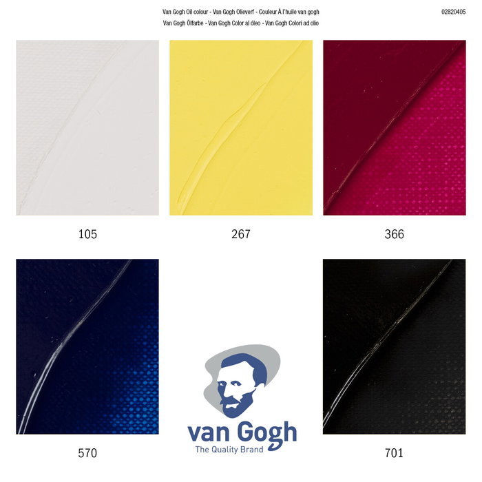 Van Gogh Estuche de mezcla de colores primarios | 5 x 20 ml Van Gogh Estuche de mezcla de colores primarios | 5 x 20 ml