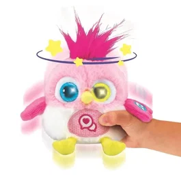 Vtech Lolibirds - Oiseau interactif rose qui répète et s'illumine - Version française