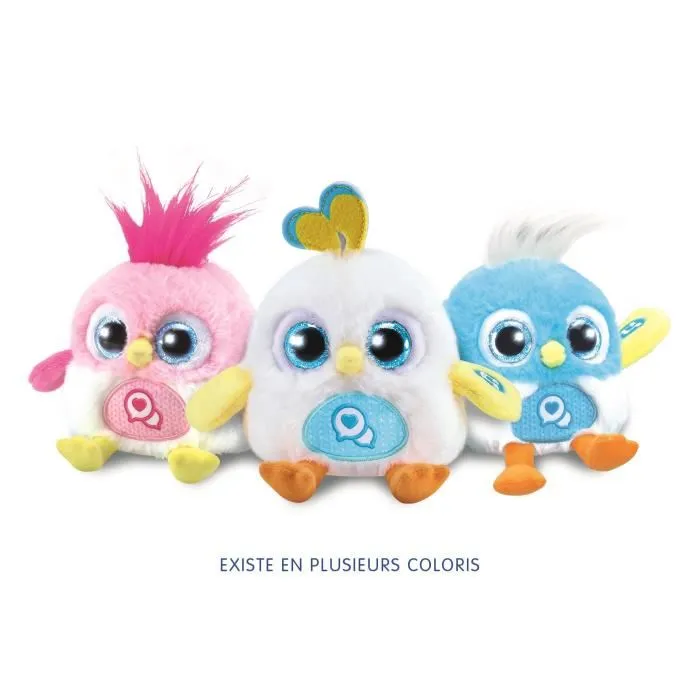 Vtech Lolibirds - Oiseau interactif rose qui répète et s'illumine - Version française