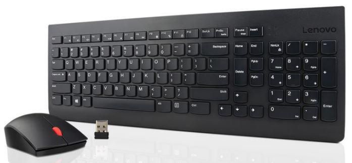 Lenovo Combo Clavier et Souris Sans Fil 2,4 GHz, QWERTY US, Noir Lenovo Combo Clavier et Souris Sans Fil 2,4 GHz, QWERTY US, Noir
