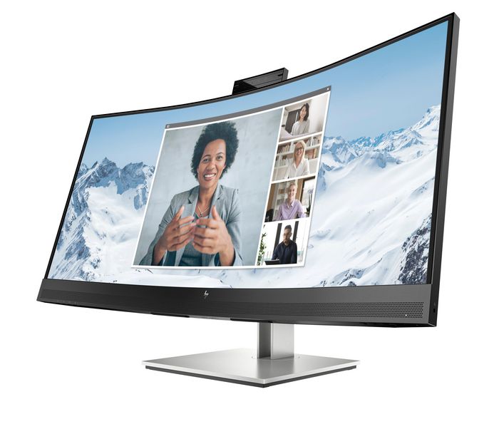 HP E34m G4 Écran de conférence WQHD incurvé USB-C avec webcam 5 MP