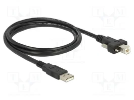 DELOCK Câble USB 2.0 A vers B, 1m, noir