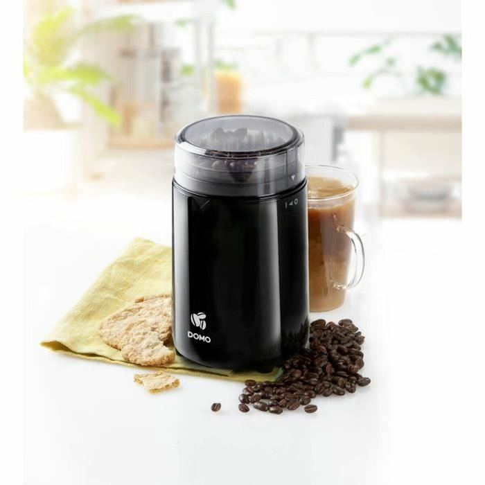 Domo DO712K Moulin à café et à épices Noir, 150 W, 70 g Domo DO712K Moulin à café et à épices Noir, 150 W, 70 g