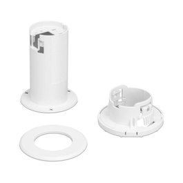 Ubiquiti UAP-FlexHD - Support de montage encastré pour plafond (rénovation/neuf), profil bas 51 mm, mécanisme verrouillable, avec plaque magnétique 85 mm