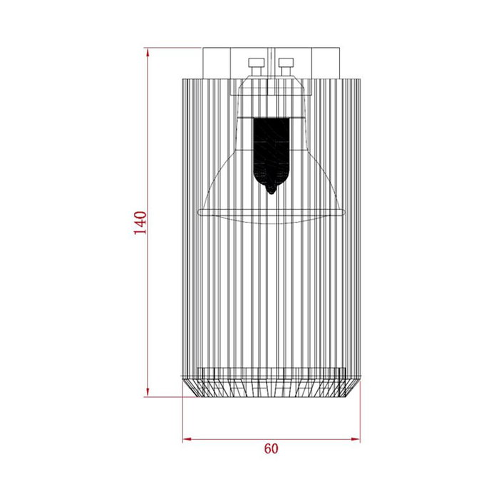 Cristalrecord Foco Sahara sablé 1 élément GU10 10W blanc ø6 x 14 cm