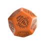 Viridian Jumbo dé Trap Generator Die D12 Orange