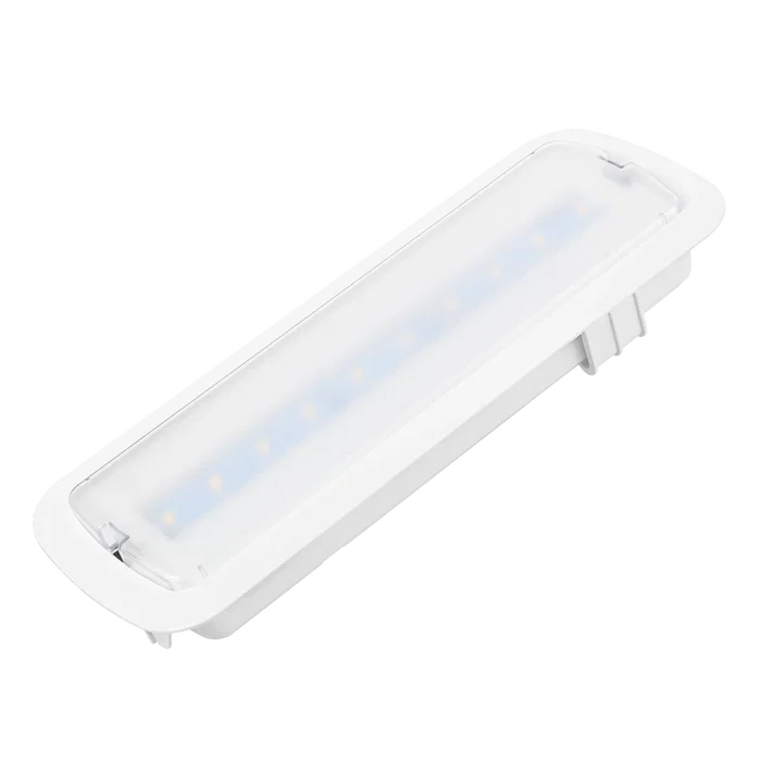 Éclairage de secours LED encastrable 200LM Autotest 5000K Éclairage de secours LED encastrable 200LM Autotest 5000K