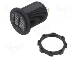 4CARMEDIA Voltmètre et ampèremètre avec écran LED rouge