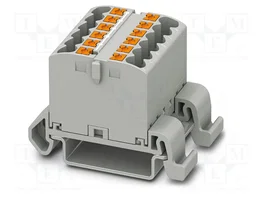 PHOENIX CONTACT PTFIX 12X2,5-NS35A GY Connecteur pour rail 12 pinces