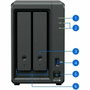 Synology DS725+ Serveur NAS 2 baies, 4 Go RAM, Noir