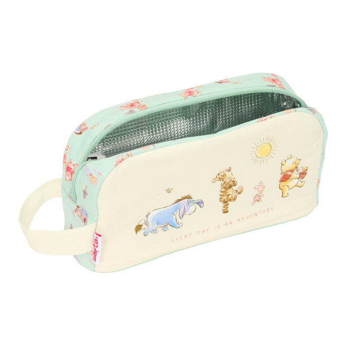 SAFTA Thermos / Boîte-repas personnage Winnie the Pooh Disney - Taille 21,5 cm - Revêtement intérieur aluminium - Compartiment avec fermeture éclair - Poignée latérale SAFTA Thermos / Boîte-repas personnage Winnie the Pooh Disney - Taille 21,5 cm - Revêtement intérieur aluminium - Compartiment avec fermeture éclair - Poignée latérale