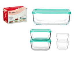 PASABAHCE Set de 5 Boîtes de Conservation Snow Box