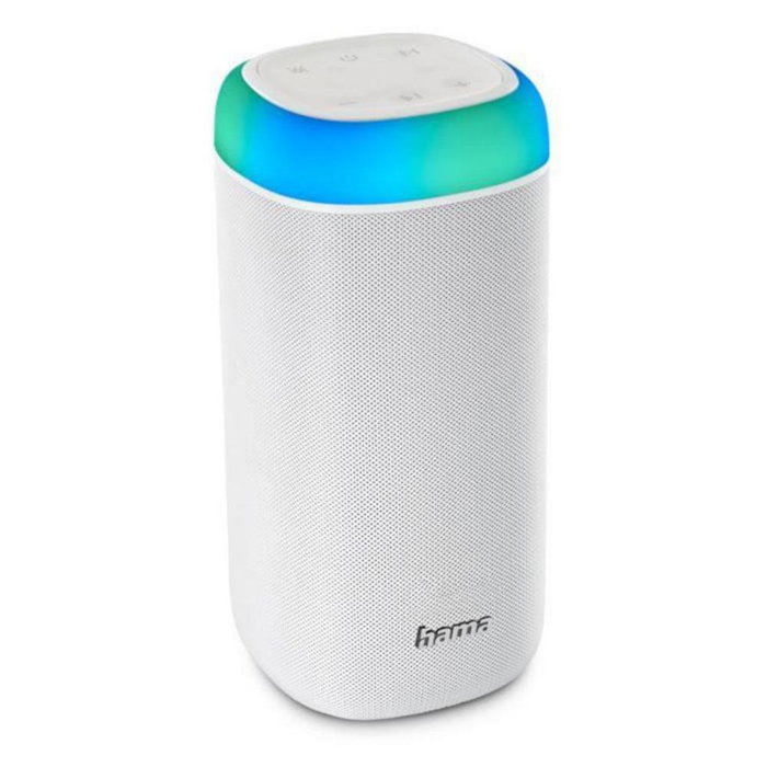 Hama Shine 2.0 Enceinte Bluetooth Portable 30W Blanc IPX4 avec Batterie 2000 mAh