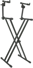 QUIKLOK T22 Support pour Clavier Format X Double Niveau 2 Plateaux Noir