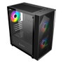 Unykach MIR B200 Boîtier Gaming Micro ATX Noir ARGB