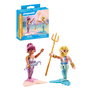 Playmobil - Duo Pack Sirène et Triton 71799 - Figurine et Monde Sous-Marins - Jeu de Construction pour Enfants à Partir de 4 Ans