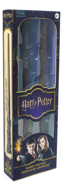 Noble Collection Harry Potter Réplique Roleplay Pack de 2 Baguettes Harry Potter & Hermione Granger 31 cm