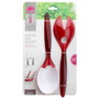 Saveur et Degustation Jeu de 2 couverts pour servir la salade bicolores 26 cm