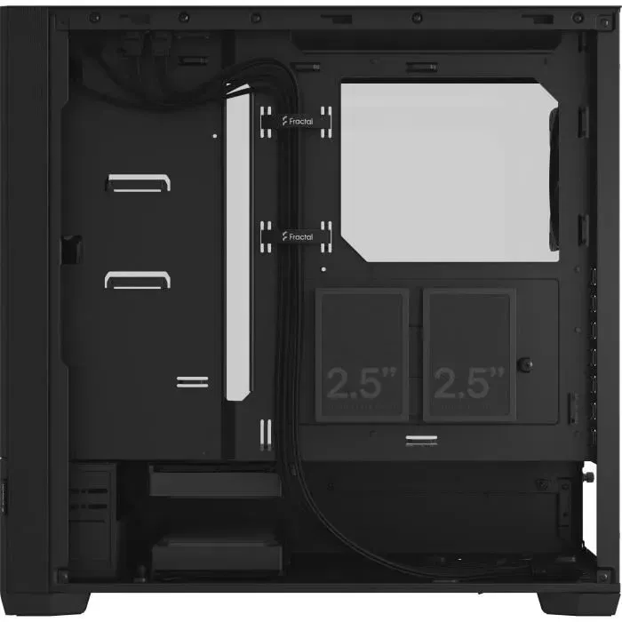 Fractal Design Pop Silent Black TG FD-C-POS1A-02 - Boîtier PC ATX avec vitre teintée, silencieux, 3 ventilateurs, prêt USB-C, support 3 HDD / 6 SSD