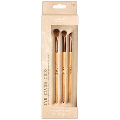 CALA - Trio de pinceaux en bambou pour les yeux, set de 3 CALA - Trio de pinceaux en bambou pour les yeux, set de 3