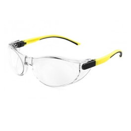 OPTOR Pegaso Sicuris 73/9 - Lunettes de protection transparentes polycarbonate avec coques latérales
