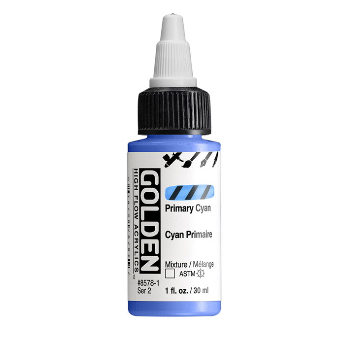 Golden Peinture Acrylique High Flow Cyan Primaire 30 ml Golden Peinture Acrylique High Flow Cyan Primaire 30 ml