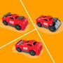MEGA BLOKS Voiture de Course JKG35 Build & Go 3 en 1 avec 26 Blocs, Jouet de Construction pour Enfants de 2 Ans et Plus - Langue : Espagnol