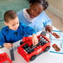 MEGA BLOKS Voiture de Course JKG35 Build & Go 3 en 1 avec 26 Blocs, Jouet de Construction pour Enfants de 2 Ans et Plus - Langue : Espagnol