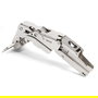 Salice S200 Zero - Charnière à amortissement pour meuble de cuisine/salle de bain, système Silentia+, Ø35 mm, ouverture 155°, finition nickel, coude angulaire