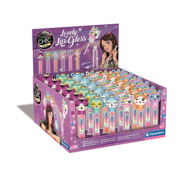Clementoni - Maquillage à lèvres scintillant pour enfants Animales Lovely, 15x7x4 cm, modèles assortis, à partir de 3 ans Clementoni - Maquillage à lèvres scintillant pour enfants Animales Lovely, 15x7x4 cm, modèles assortis, à partir de 3 ans